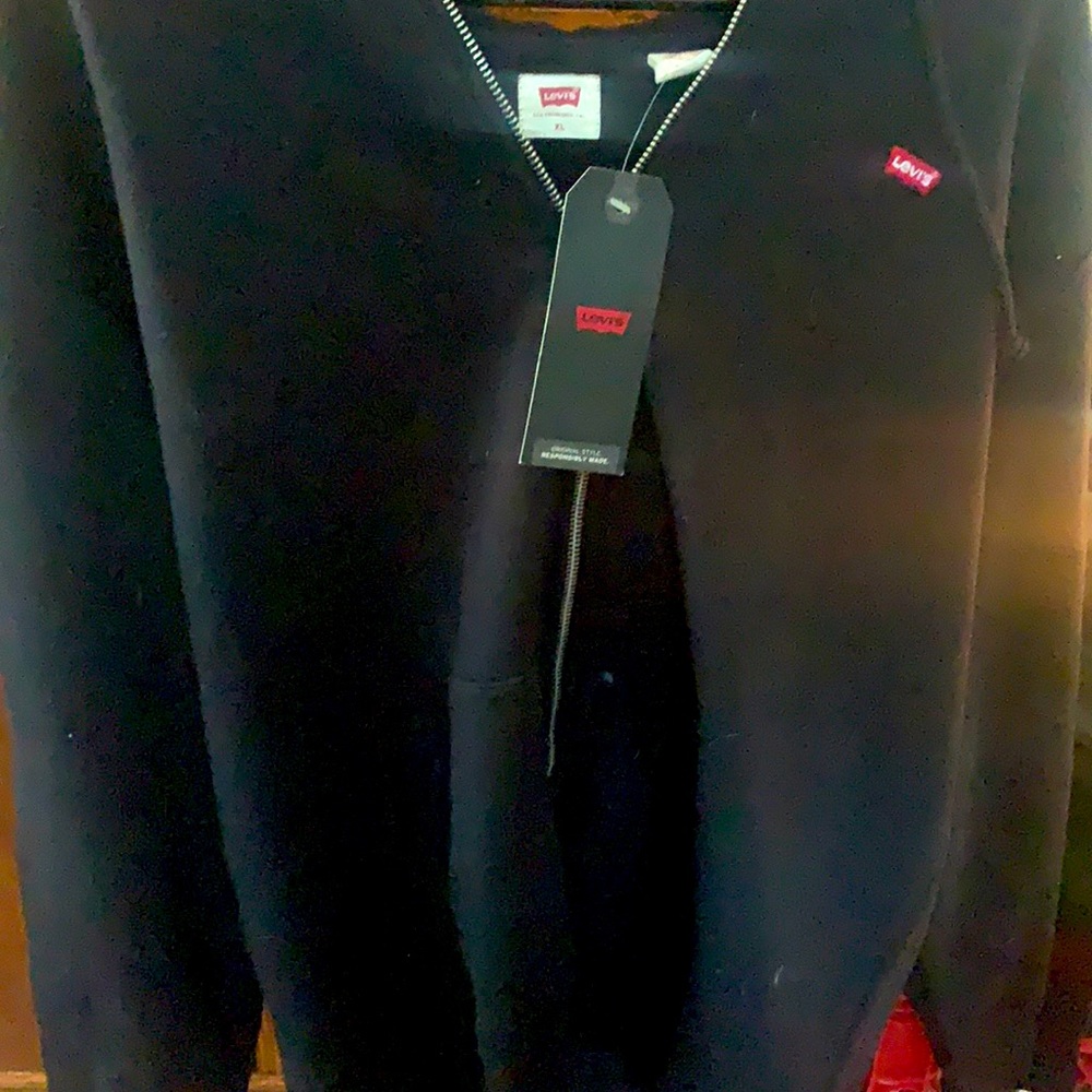 Black zip up sweatshirt